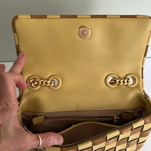 Tory Burch Kira Small Woven Convertible Shoulder Bag/Crossbudy - Picture 10 of 13